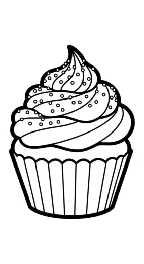 tải tranh tô màu Tranh tô màu Bánh Cupcake 13 pdf