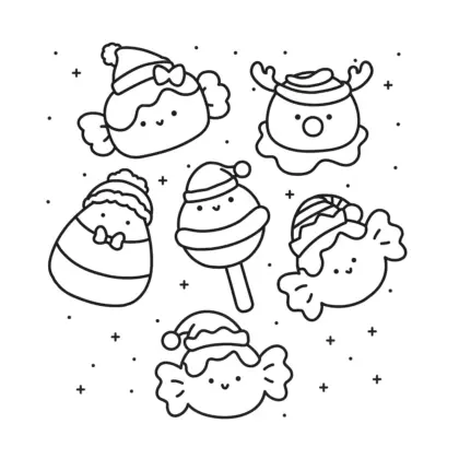 tải tranh tô màu Festive Corner cho bé 7 tuổi