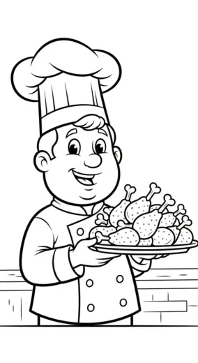 tải tranh tô màu Tranh tô màu Gà Rán 20 pdf