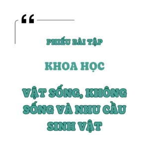 Vật Sống, Không Sống Và Nhu Cầu Sinh Vật