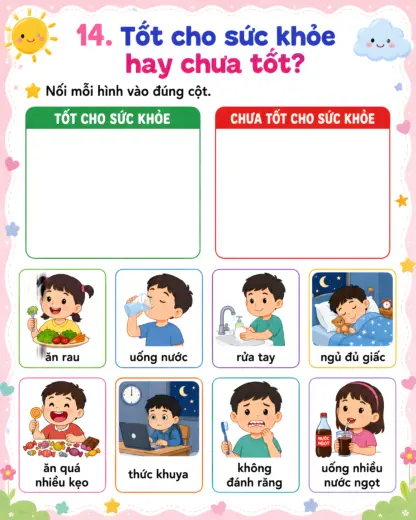 phiếu bài tập tốt hay chưa tốt cho sức khoẻ