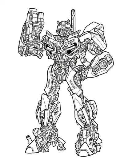tranh tô màu tranh tô màu Bumblebee 18 cho trẻ em