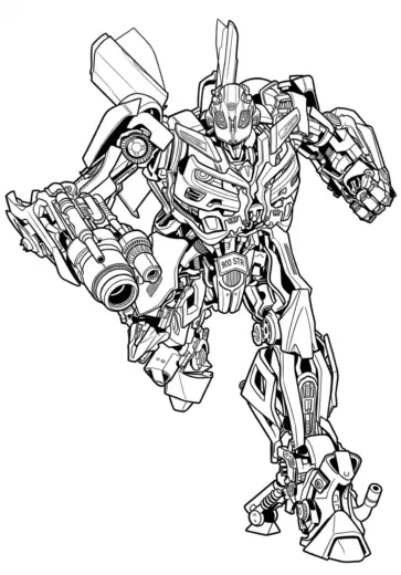 tải hình tô màu tranh tô màu Bumblebee 23 chất lượng cao