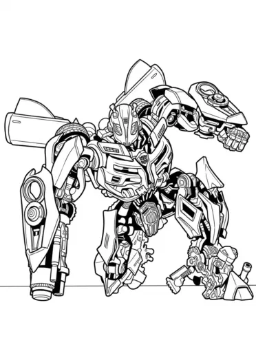 tranh tô màu tranh tô màu Bumblebee 24 cho bé