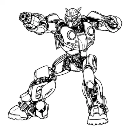 tải hình tô màu tranh tô màu Bumblebee 26 pdf