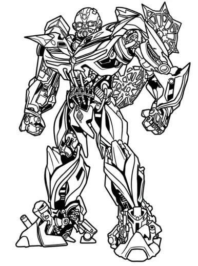 download tranh tô màu tranh tô màu Bumblebee 34 cho bé