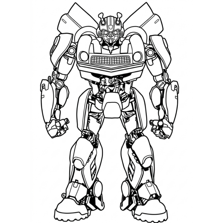 Tranh tô màu Bumblebee