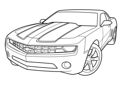 hình tô màu tranh tô màu Bumblebee 8 tập tô
