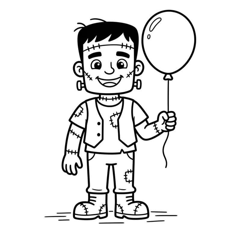 Tranh tô màu Frankenstein