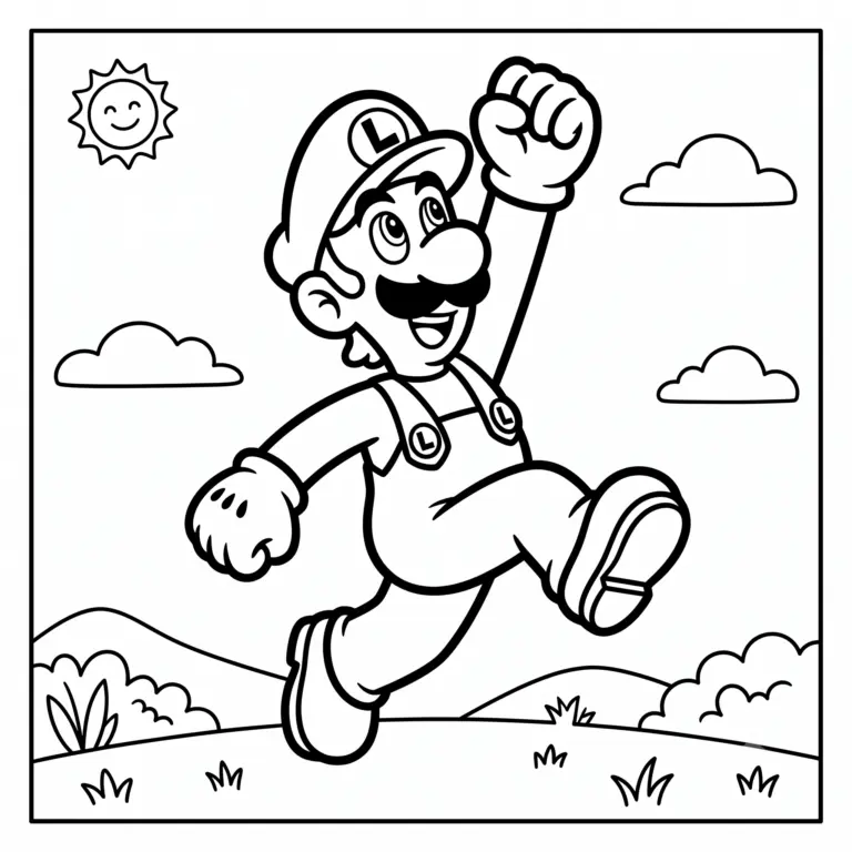 Tranh tô màu Luigi