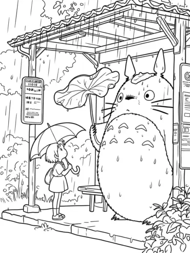 tải tranh tô màu tranh tô màu Totoro 14