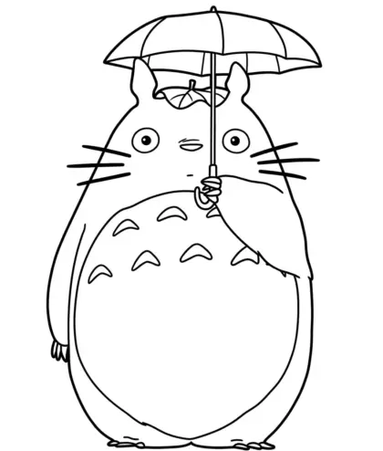hình tô màu tranh tô màu Totoro 25 cho bé 7 tuổi