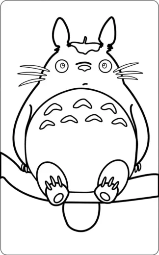 download tranh tô màu tranh tô màu Totoro 29 chất lượng cao