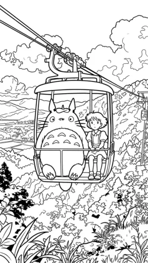 file hình tô màu tranh tô màu Totoro 31 cho bé in