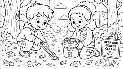 tải tranh tô màu bảo vệ rừng chất lượng cao