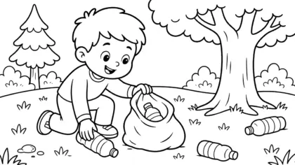 in tranh tô màu bảo vệ rừng chất lượng cao