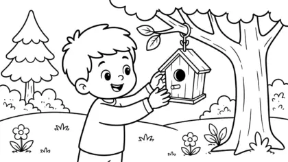tải hình tô màu bảo vệ rừng