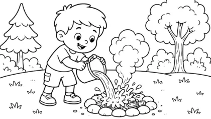 tranh tô màu bảo vệ rừng chất lượng cao