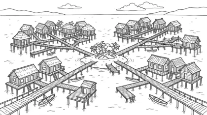 hình tô màu hòn đảo chất lượng cao