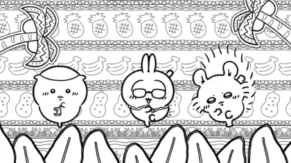 hình tô màu Coloriage Chiikawaaa cho bé mới nhất
