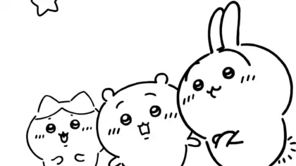 tải tranh tô màu Coloriage Chiikawaaa chất lượng cao