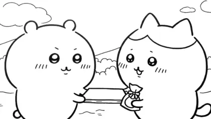 tranh tô màu Coloriage Chiikawaaa cho bé 4 tuổi