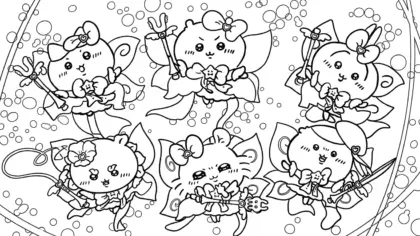 tải tranh tô màu Coloriage Chiikawaaa cho bé