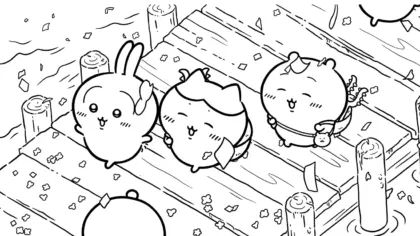 file pdf tranh tô màu Coloriage Chiikawaaa cho bé