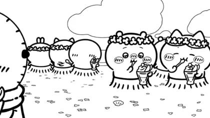 tranh tô màu Coloriage Chiikawaaa cho bé 5 tuổi
