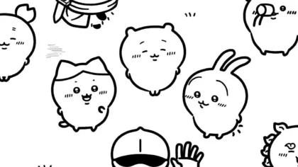 hình tô màu Coloriage Chiikawaaa cho bé 6 tuổi