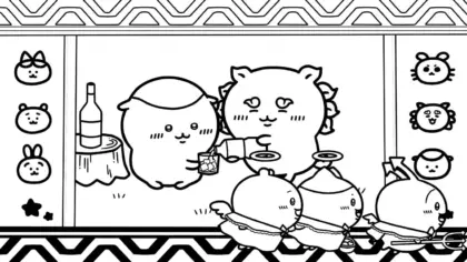 tranh tô màu Coloriage Chiikawaaa chất lượng cao