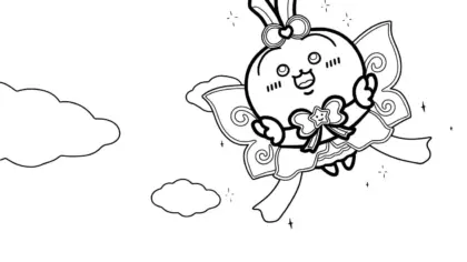 download hình tô màu Coloriage Chiikawaaa cho bé