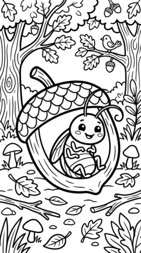 tải hình tô màu Con Gián cho bé 8 tuổi