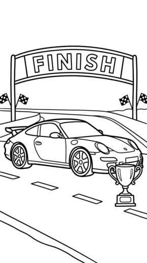 hình tô màu Tranh Tô Màu Porsche 24 pdf