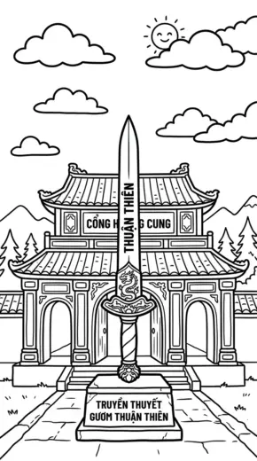 tải tranh tô màu Tranh Tô Màu Thanh Kiếm 34 cho bé 4 tuổi