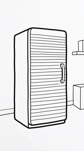 tải file tranh tô màu Tranh tô màu tủ lạnh 10