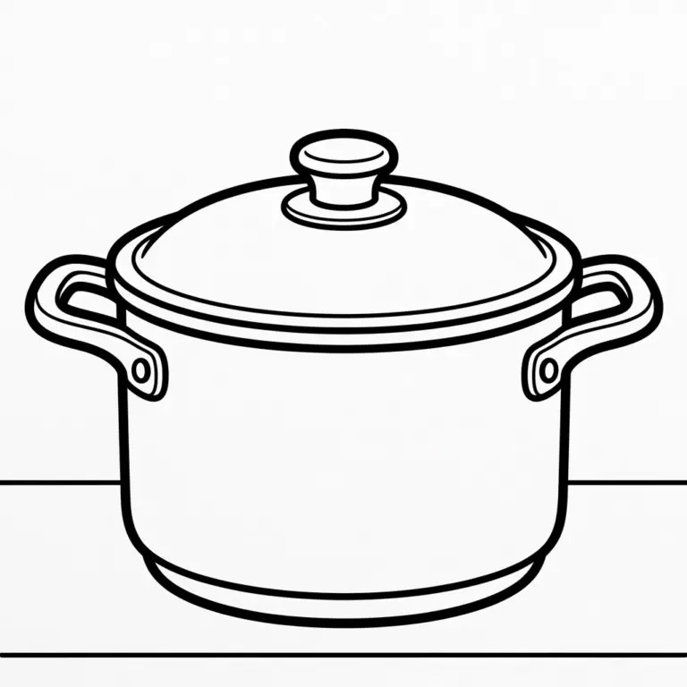 Tranh tô màu Cái Nồi