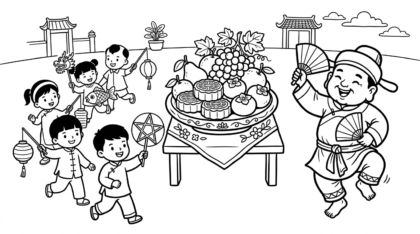 tải tranh tô màu mâm ngũ quả trung thu pdf