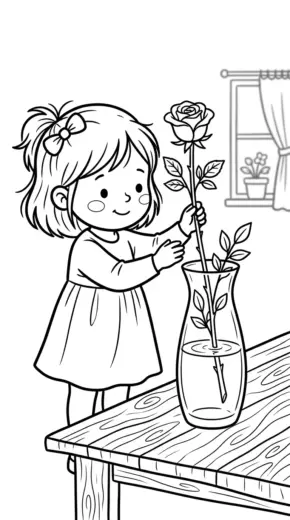 tranh tô màu ngày 20 10 cho bé 5 tuổi chất lượng cao