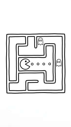 tải tranh tô màu pacman chất lượng cao