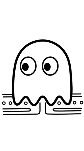 in hình pacman cho bé tập tô
