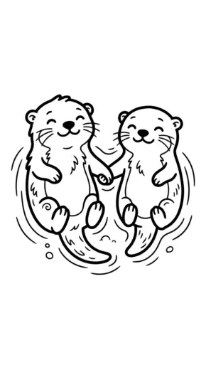 in hình tô màu rái cá cho bé 5 tuổi