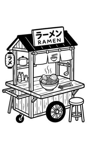 tải hình tô màu ramen pdf