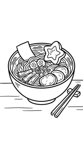 hình tô màu ramen pdf