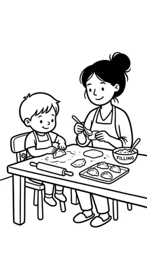 tải hình tô màu sủi cảo cho bé 6 tuổi