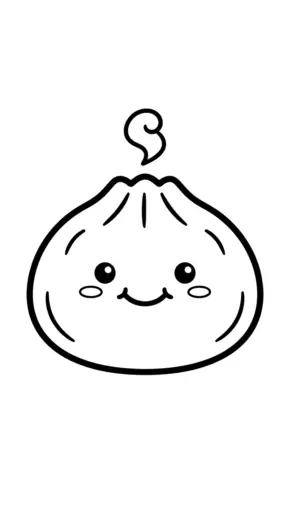 hình tô màu sủi cảo cho bé tải về