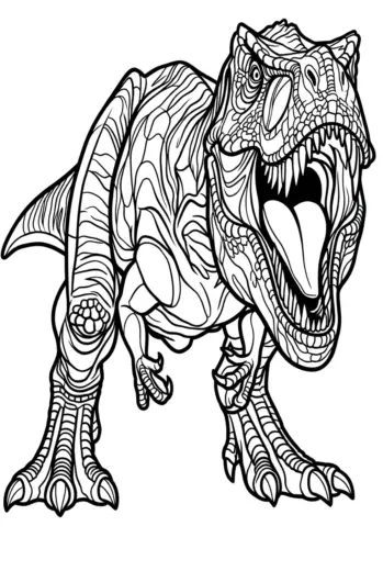 tranh tô màu Tranh Tô Màu T Rex 23 pdf