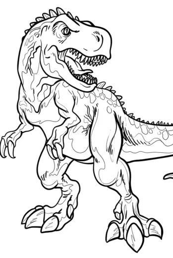 hình tô màu Tranh Tô Màu T Rex 30 chất lượng cao
