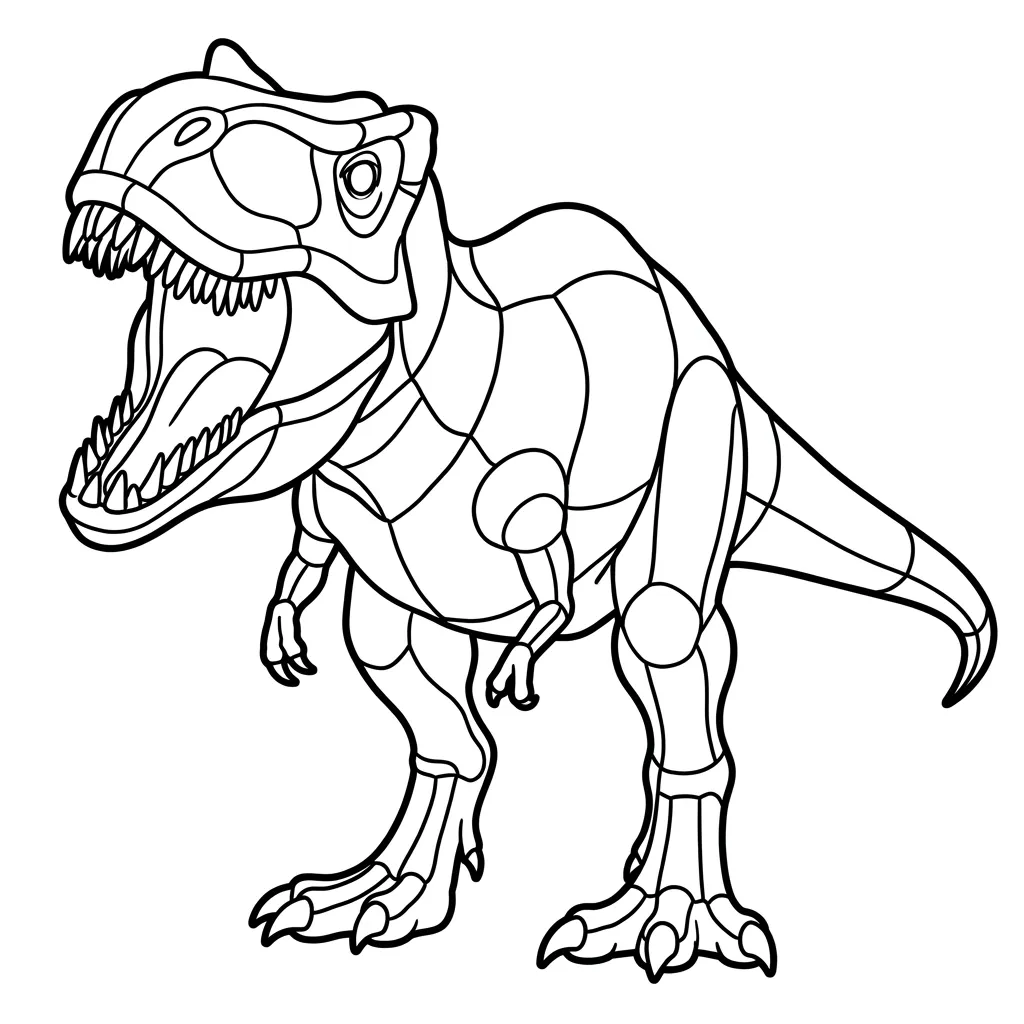 Tranh tô màu T-Rex