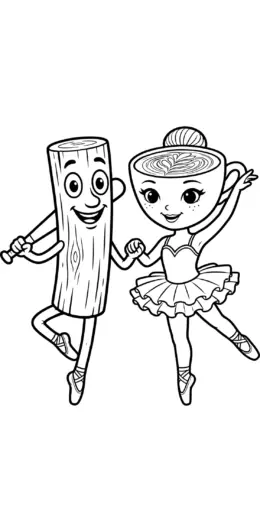 tranh tô màu Tranh Tô Màu Tung Tung Tung Sahur 20 cho bé 8 tuổi chất lượng cao